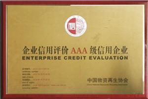 企業信用評價 AAA 級信用企業
